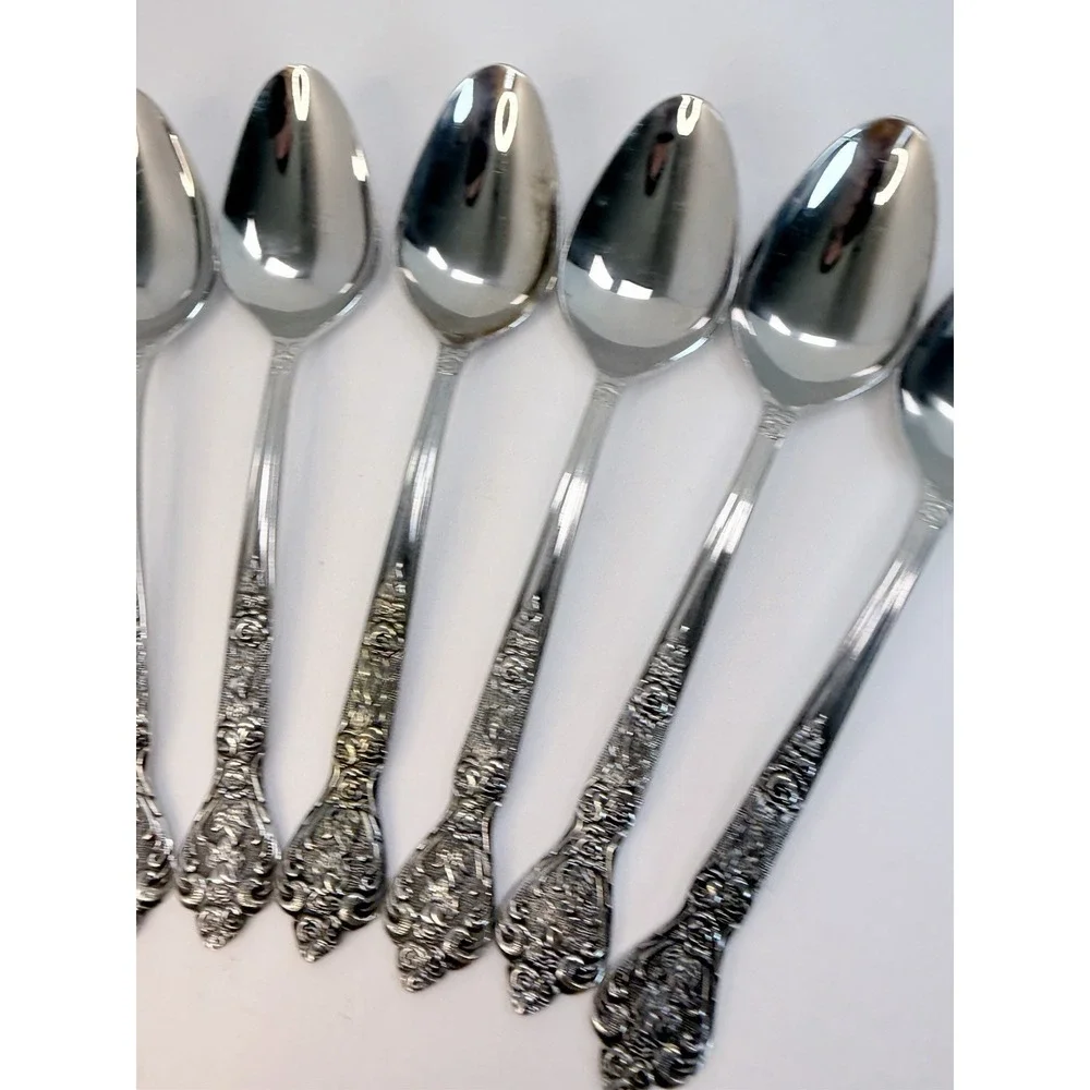 Versailles by MSI Japan Stainless Steel Set of 7 Oval Soup Spoons 7 3/8